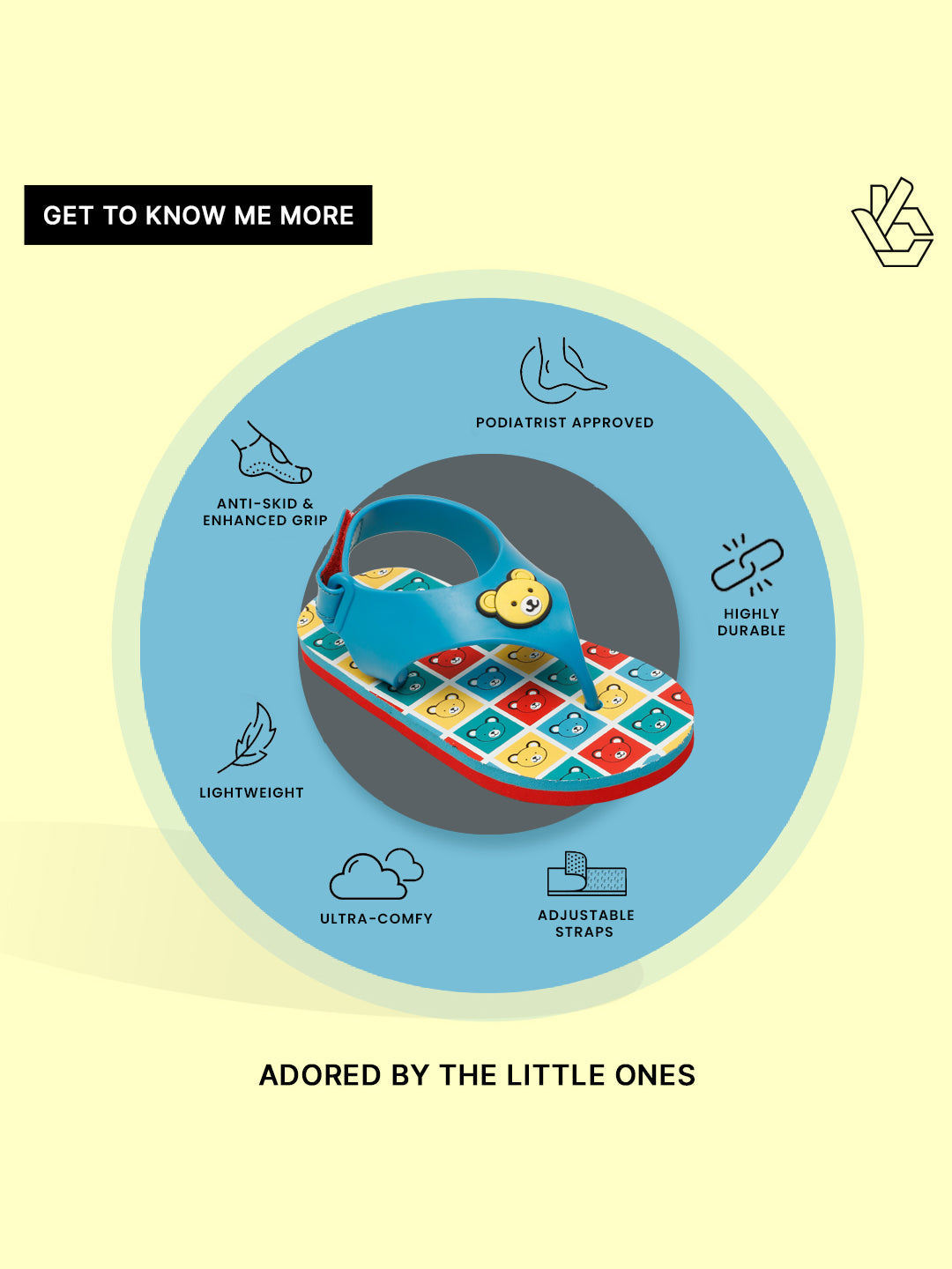 Premium Bear Jellies Flip-flops - Sky Blue (Boys)