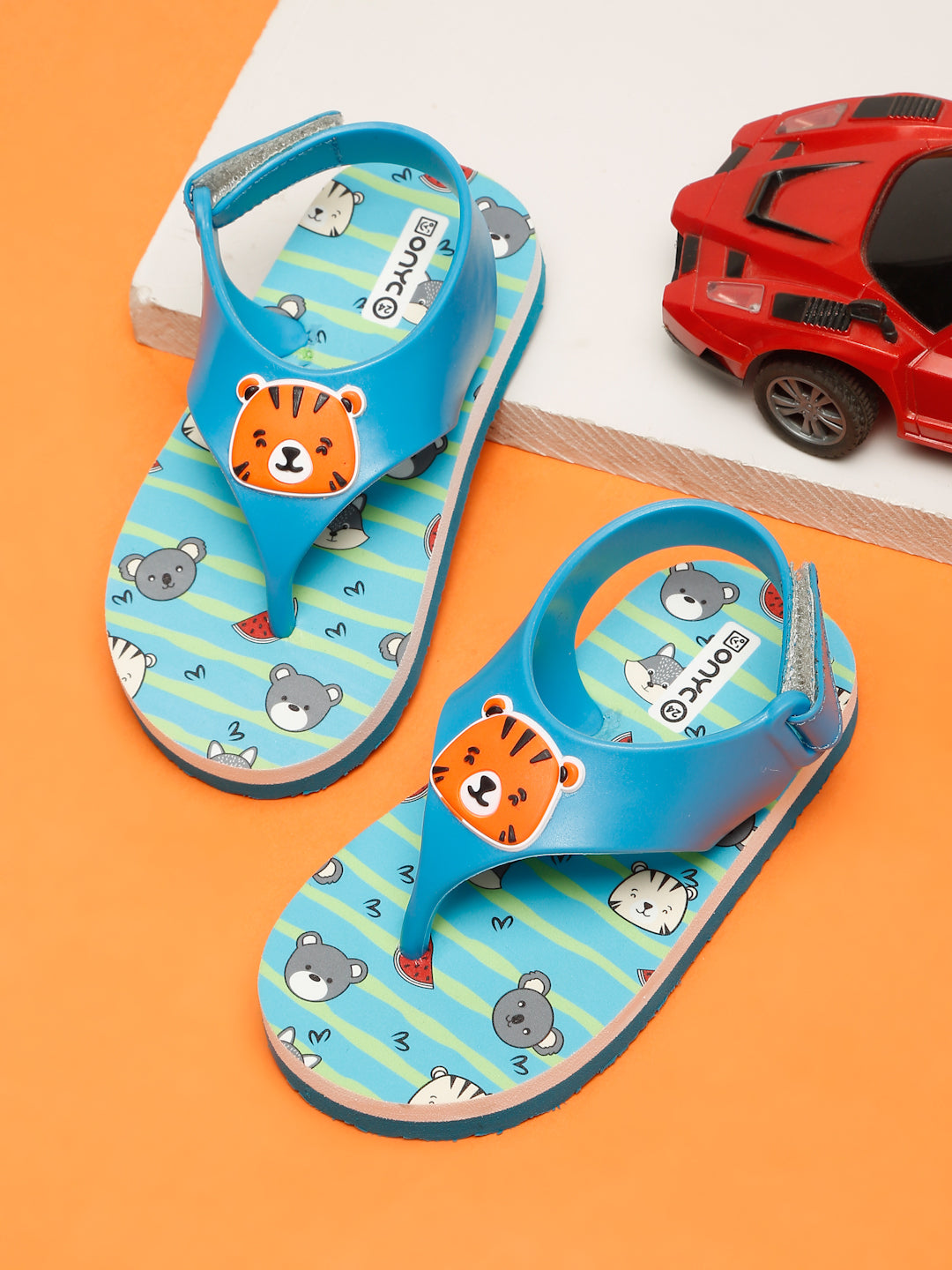 Premium Tiger Candy Flip-flops - Sky Blue (Boys)