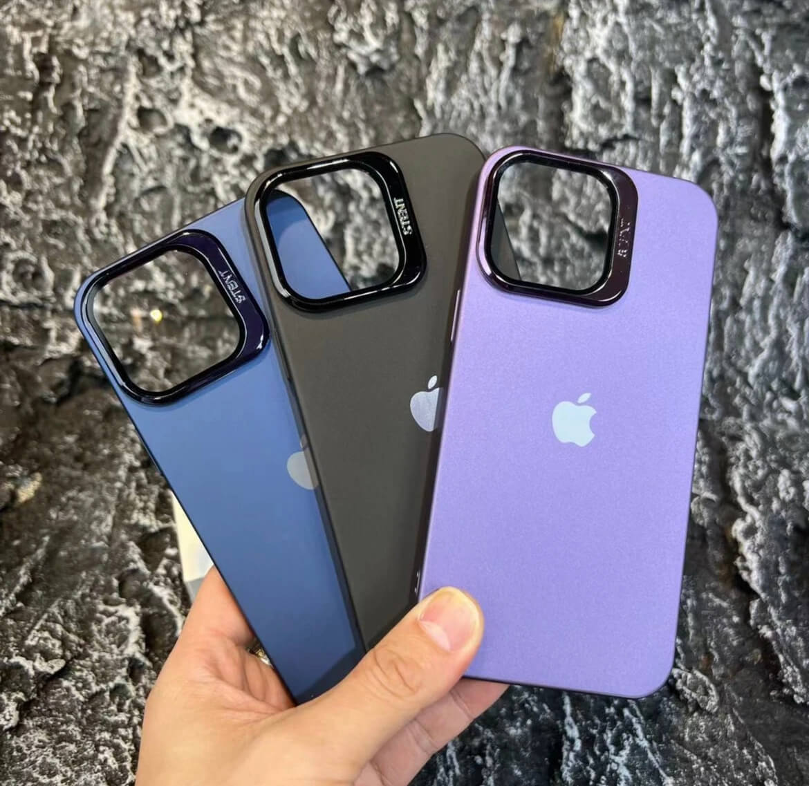 Camera Solid Lens Stand Case For iPhone