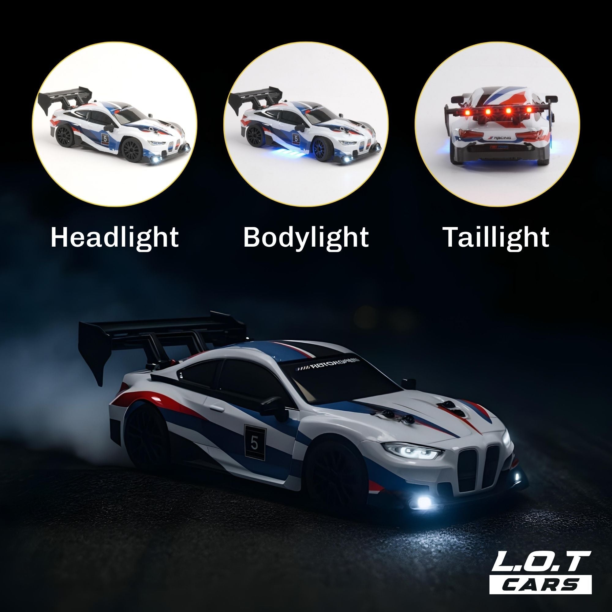 Ghost - Semi-Hobby Grade RC Drift Car with Lights