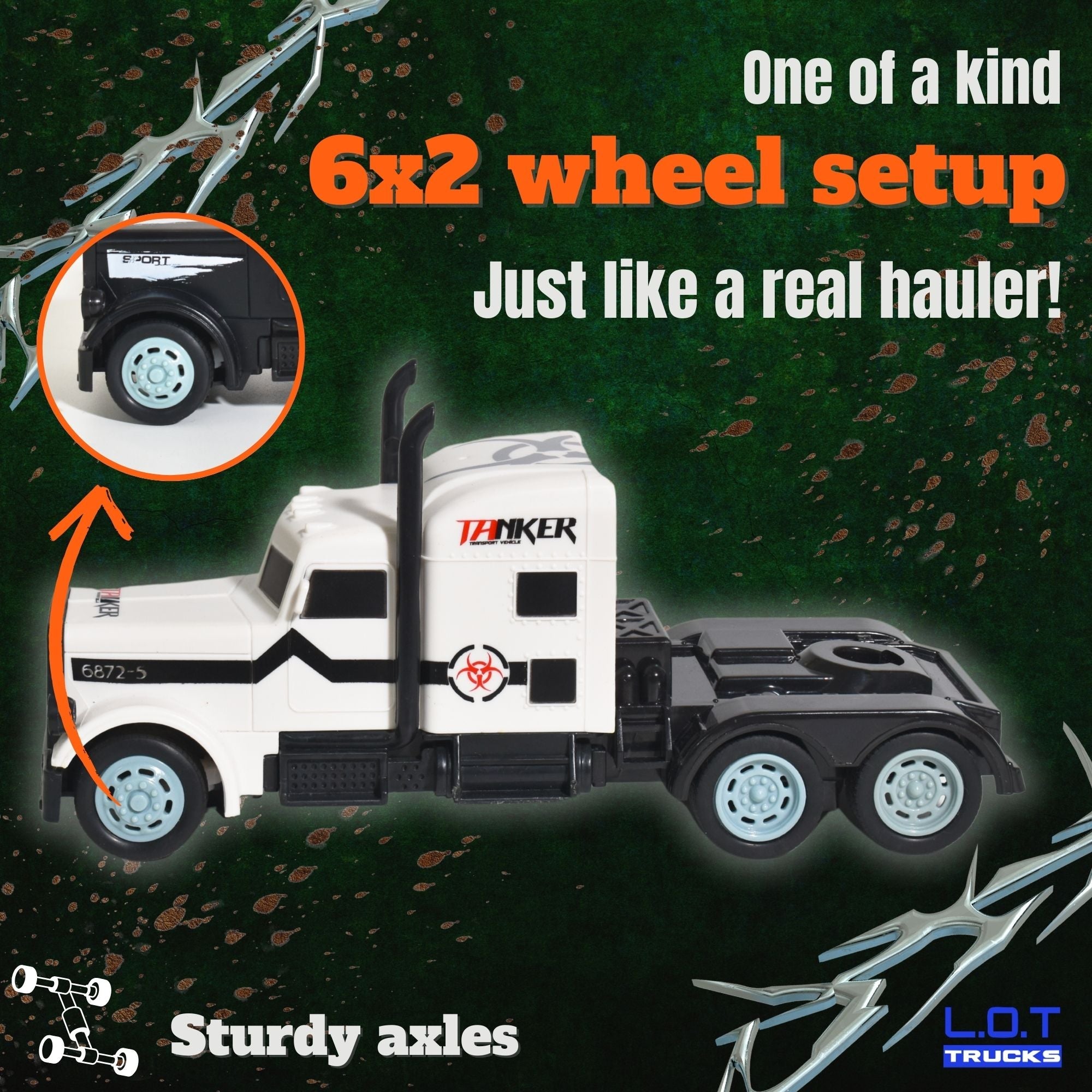 Titan - RC Truck with 6x2 Wheel Configuration