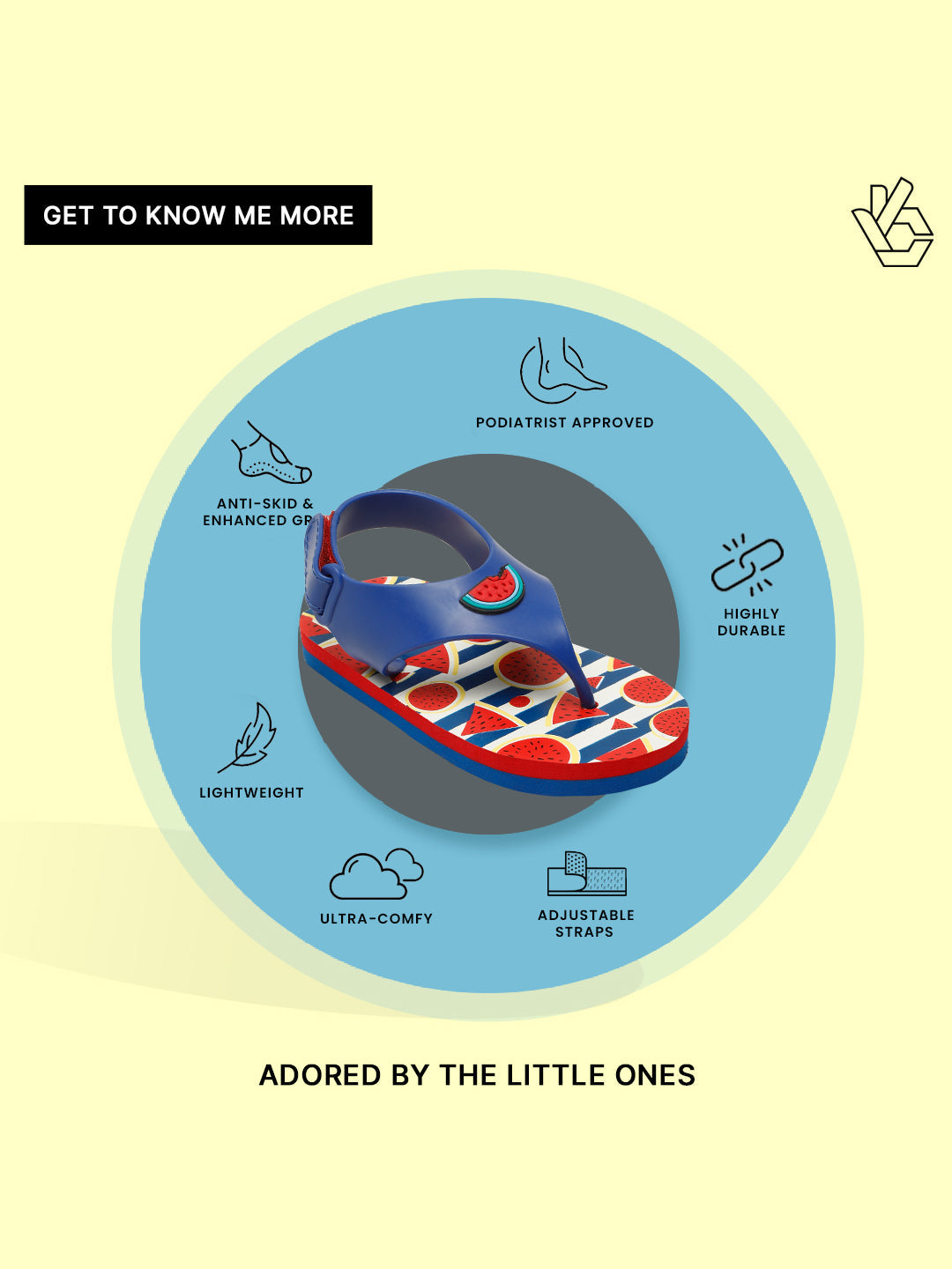 Premium Watermelon Jellies Flip-flops - Navy Blue (Unisex)