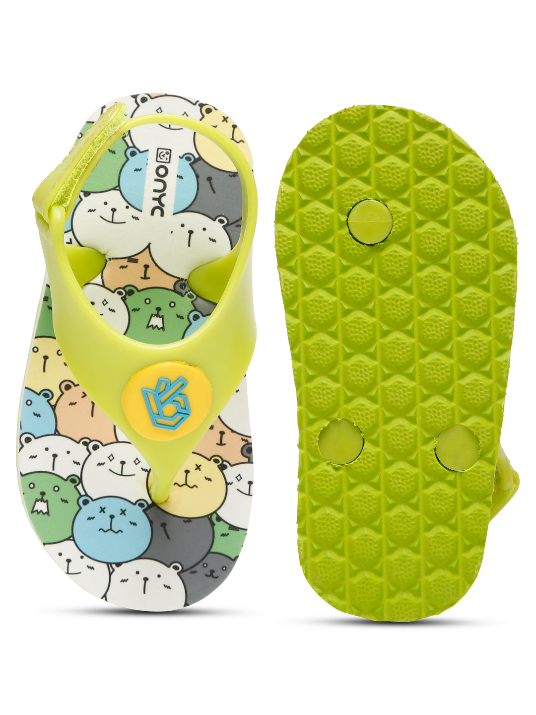 Premium Pumpkin Candy Flip-flops - Lime Green (Boys)